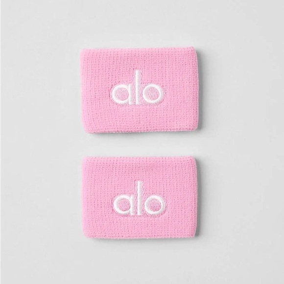 ALO YOGA | ✨NEW✨ Glow Wristband (2-Pack) in Sweet Pink/White - Picture 2 of 6